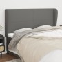 Headboard with dark grey fabric ears 163x23x118/128 cm by vidaXL, Headboards and footboards - Ref: Foro24-3117683, Price: 127...