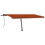 Toldo de pie automático naranja y marrón 500x350 cm de vidaXL, Toldos - Ref: Foro24-3069870, Precio: 691,60 €, Descuento: %