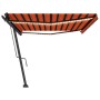 Automatic awning LED wind sensor orange brown 500x350 cm by vidaXL, Awnings - Ref: Foro24-3069875, Price: 787,99 €, Discount: %