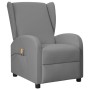 Sillón orejero elevable de masaje cuero sintético gris de vidaXL, Sillones de masaje eléctricos - Ref: Foro24-3098253, Precio...