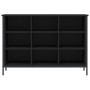 Black engineered wood shoe rack 100x35x70 cm by vidaXL, Shoe racks and shoe organizers - Ref: Foro24-831843, Price: 73,02 €, ...