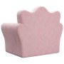 Pink soft plush children's sofa bed by vidaXL, Baby and Toddler Furniture - Ref: Foro24-341874, Price: 43,99 €, Discount: %