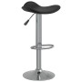 Chromed Steel and Black Faux Leather Kitchen Stool by vidaXL, Kitchen stools - Ref: Foro24-335080, Price: 65,84 €, Discount: %