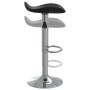 Chromed Steel and Black Faux Leather Kitchen Stool by vidaXL, Kitchen stools - Ref: Foro24-335080, Price: 65,84 €, Discount: %