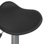 Chromed Steel and Black Faux Leather Kitchen Stool by vidaXL, Kitchen stools - Ref: Foro24-335080, Price: 65,84 €, Discount: %