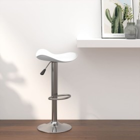 Kitchen stool made of chrome-plated steel and white faux leather by vidaXL, Kitchen stools - Ref: Foro24-335079, Price: 65,93...