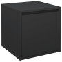 Engineered wood black stool box 40.5x40x40 cm by vidaXL, Storage baskets - Ref: Foro24-808775, Price: 47,18 €, Discount: %