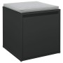 Cajón taburete madera de ingeniería negro 40,5x40x40 cm de vidaXL, Cestas para almacenaje - Ref: Foro24-808775, Precio: 46,78...