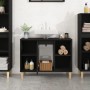 Black plywood sink cabinet 80x33x60 cm by vidaXL, bathroom vanities - Ref: Foro24-821285, Price: 63,15 €, Discount: %