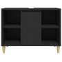 Armario para lavabo madera contrachapada negro 80x33x60 cm de vidaXL, Tocadores de baño - Ref: Foro24-821285, Precio: 63,15 €...