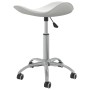 Silla de oficina de cuero sintético blanco de vidaXL, Sillas de oficina - Ref: Foro24-3088555, Precio: 52,19 €, Descuento: %