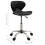 Silla de oficina de cuero sintético negra de vidaXL, Sillas de oficina - Ref: Foro24-3088626, Precio: 83,83 €, Descuento: %