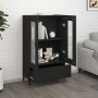 Aparador de madera de ingeniería negro 70x31x115 cm de vidaXL, Aparadores - Ref: Foro24-812556, Precio: 85,76 €, Descuento: %