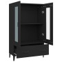 Aparador de madera de ingeniería negro 70x31x115 cm de vidaXL, Aparadores - Ref: Foro24-812556, Precio: 85,76 €, Descuento: %