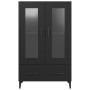 Aparador de madera de ingeniería negro 70x31x115 cm de vidaXL, Aparadores - Ref: Foro24-812556, Precio: 85,76 €, Descuento: %