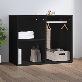 Black engineered wood dressing room furniture 80x40x65 cm by vidaXL, Lockers and storage cabinets - Ref: Foro24-808847, Price...