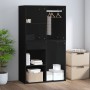 Mueble de vestidor madera de ingeniería negro 80x40x65 cm de vidaXL, Taquillas y armarios de almacenamiento - Ref: Foro24-808...