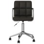 Black synthetic leather swivel dining chair by vidaXL, dining chairs - Ref: Foro24-3088186, Price: 94,89 €, Discount: %