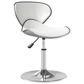 Silla de comedor de cuero sintético blanco de vidaXL, Sillas de comedor - Ref: Foro24-3088595, Precio: 77,99 €, Descuento: %