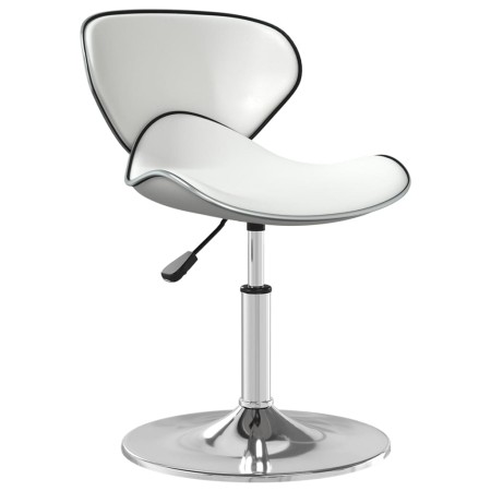 Silla de comedor de cuero sintético blanco de vidaXL, Sillas de comedor - Ref: Foro24-3088595, Precio: 76,86 €, Descuento: %