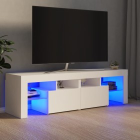 Mueble de TV con luces LED blanco 140x36,6x40 cm de vidaXL, Muebles TV - Ref: Foro24-804364, Precio: 124,99 €, Descuento: %