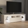 Mueble de TV con luces LED blanco 140x36,6x40 cm de vidaXL, Muebles TV - Ref: Foro24-804364, Precio: 124,04 €, Descuento: %