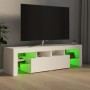 TV cabinet with LED lights white 140x36.6x40 cm by vidaXL, TV Furniture - Ref: Foro24-804364, Price: 124,04 €, Discount: %