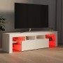 Mueble de TV con luces LED blanco 140x36,6x40 cm de vidaXL, Muebles TV - Ref: Foro24-804364, Precio: 124,04 €, Descuento: %