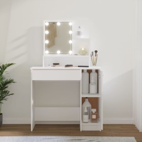 Dresser with white LED lights 86.5x35x136 cm by vidaXL, Bedroom Dressers - Ref: Foro24-808810, Price: 98,76 €, Discount: %