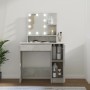 Concrete gray LED dressing table 86.5x35x136 cm by vidaXL, Bedroom Dressers - Ref: Foro24-808814, Price: 81,60 €, Discount: %