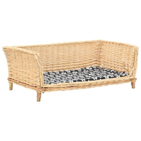 Cesta para perros con cojín sauce natural 90x54x35 cm de vidaXL, Camas para perros - Ref: Foro24-170775, Precio: 122,83 €, De...