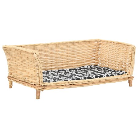 Dog basket with natural willow cushion 90x54x35 cm by vidaXL, Beds for dogs - Ref: Foro24-170775, Price: 122,83 €, Discount: %