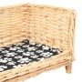 Dog basket with natural willow cushion 90x54x35 cm by vidaXL, Beds for dogs - Ref: Foro24-170775, Price: 122,83 €, Discount: %