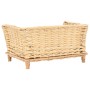 Dog basket with natural willow cushion 50x33x30 cm by vidaXL, Beds for dogs - Ref: Foro24-170773, Price: 56,51 €, Discount: %