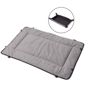 Gray dog bed-mat 65x100 cm by vidaXL, Beds for dogs - Ref: Foro24-131372, Price: 25,99 €, Discount: %