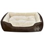 Cama para perros marrón y beige XXL de vidaXL, Camas para perros - Ref: Foro24-131366, Precio: 60,50 €, Descuento: %