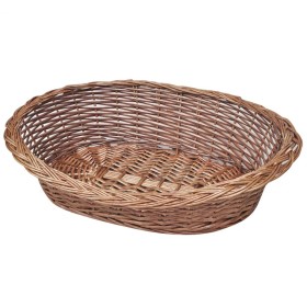 Dog basket/pet bed natural willow 50 cm by vidaXL, Beds for dogs - Ref: Foro24-170342, Price: 32,38 €, Discount: %