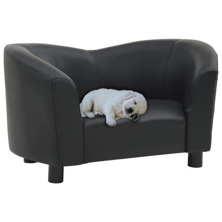 Kunstleder Hundesofa schwarz 67x41x39 cm von vidaXL, Betten für Hunde - Ref: Foro24-170946, Preis: 92,99 €, Rabatt: %