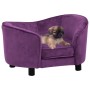 Burgundy plush dog sofa 69x49x40 cm by vidaXL, Beds for dogs - Ref: Foro24-171024, Price: 106,77 €, Discount: %