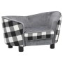 Gray plush dog sofa 68x38x38 cm by vidaXL, Beds for dogs - Ref: Foro24-170963, Price: 102,64 €, Discount: %