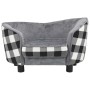 Gray plush dog sofa 68x38x38 cm by vidaXL, Beds for dogs - Ref: Foro24-170963, Price: 102,64 €, Discount: %