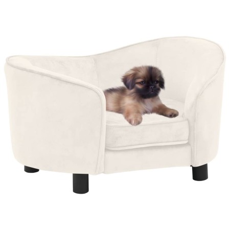 Cremefarbenes Hundesofa aus Plüsch, 69 x 49 x 40 cm von vidaXL, Betten für Hunde - Ref: Foro24-171025, Preis: 117,49 €, Rabat...