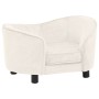 Cream plush dog sofa 69x49x40 cm by vidaXL, Beds for dogs - Ref: Foro24-171025, Price: 106,77 €, Discount: %