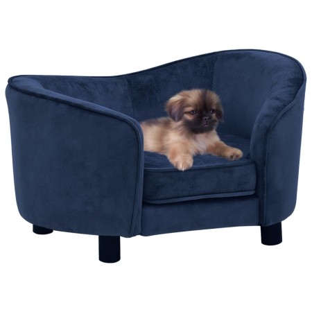 Blaues Plüsch-Hundesofa 69x49x40 cm von vidaXL, Betten für Hunde - Ref: Foro24-171023, Preis: 109,11 €, Rabatt: %