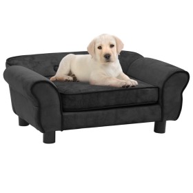 Dark gray plush dog sofa 72x45x30 cm by vidaXL, Beds for dogs - Ref: Foro24-171039, Price: 88,99 €, Discount: %