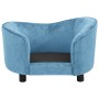 Turquoise plush dog sofa 69x49x40 cm by vidaXL, Beds for dogs - Ref: Foro24-171026, Price: 106,77 €, Discount: %