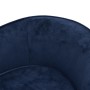 Plush and synthetic leather dog sofa blue 69x49x40 cm by vidaXL, Beds for dogs - Ref: Foro24-171034, Price: 93,19 €, Discount: %