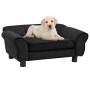 Schwarzes Plüsch-Hundesofa 72x45x30 cm von vidaXL, Betten für Hunde - Ref: Foro24-171038, Preis: 71,69 €, Rabatt: %