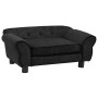 Black plush dog sofa 72x45x30 cm by vidaXL, Beds for dogs - Ref: Foro24-171038, Price: 71,99 €, Discount: %