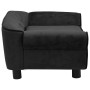 Black plush dog sofa 72x45x30 cm by vidaXL, Beds for dogs - Ref: Foro24-171038, Price: 71,99 €, Discount: %